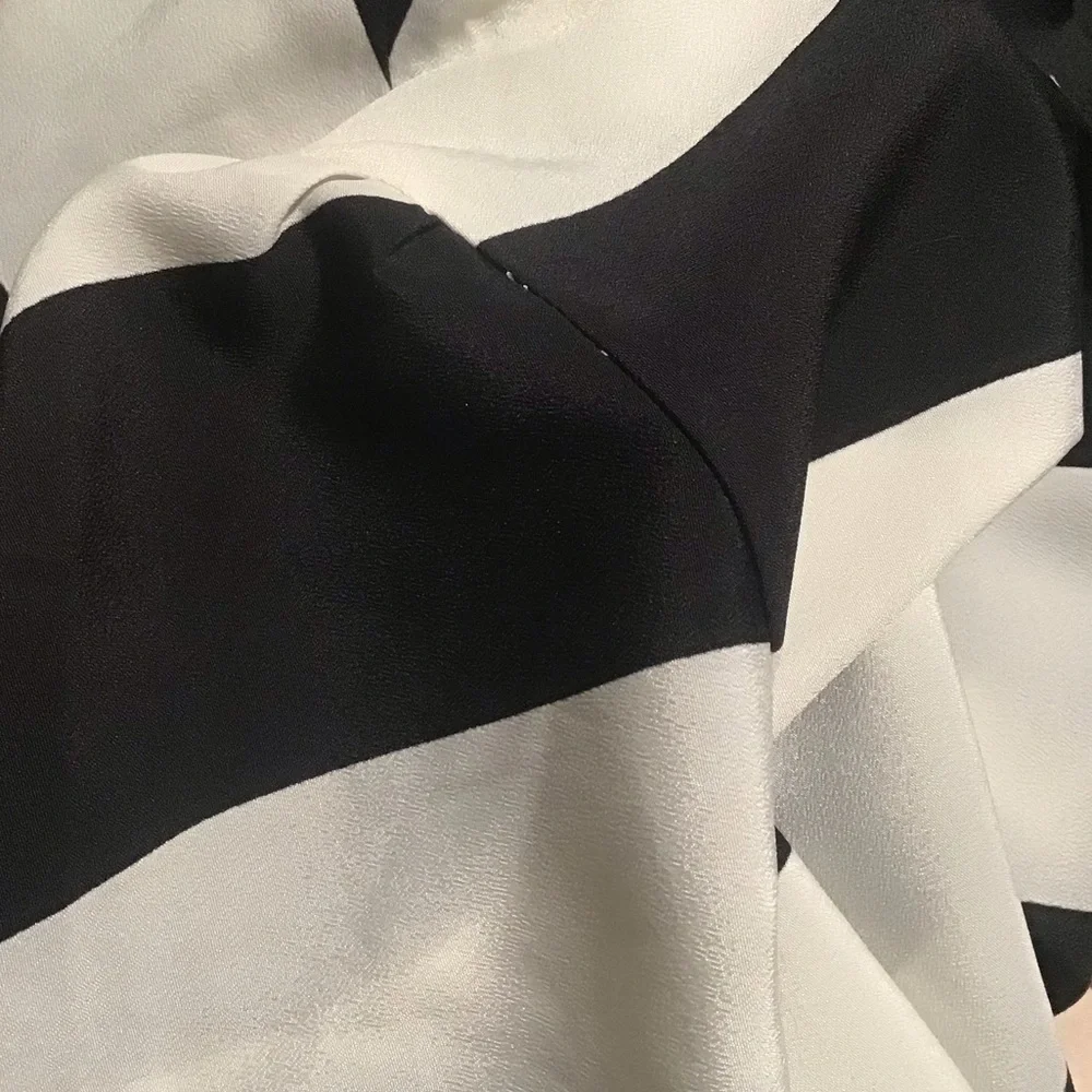 Zara striped puff sleeve top
